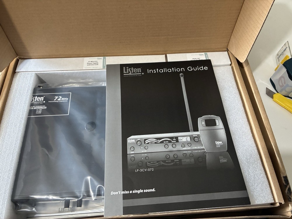 Listen Technologies LP-3CV-072-01 3-Channel RF Value Package 72 MHz