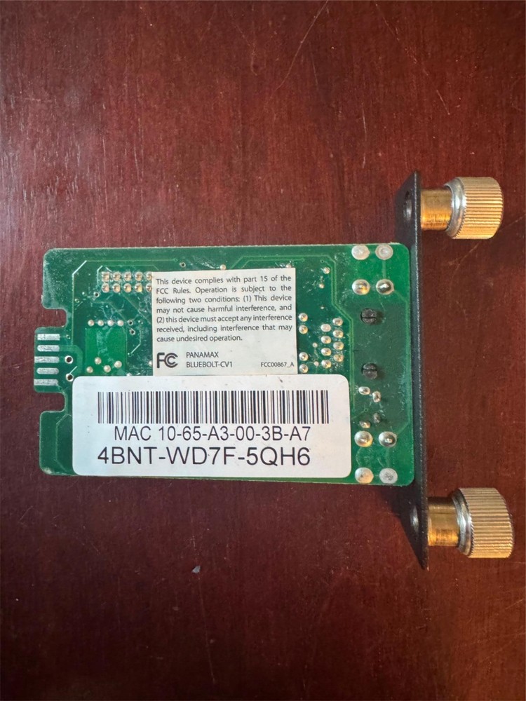 PANAMAX M4320-Pro BlueBOLT Network Interface Card Module Part #: 4BNT-WD7F-5QH6