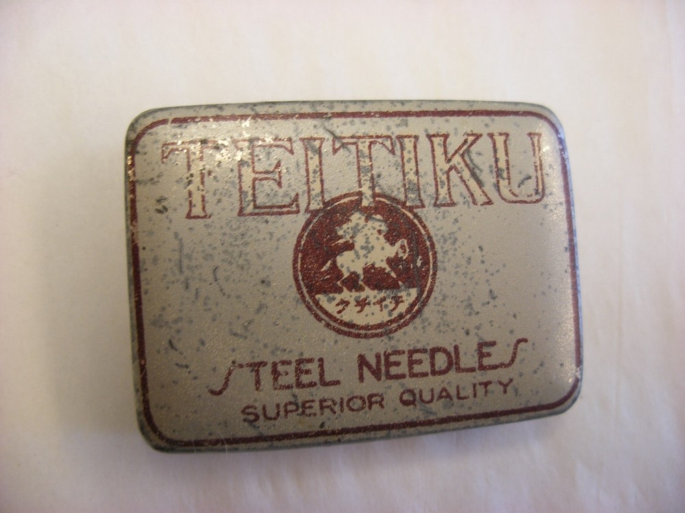 Phonograph Gramophone Needle Tin - Teitiku - Empty