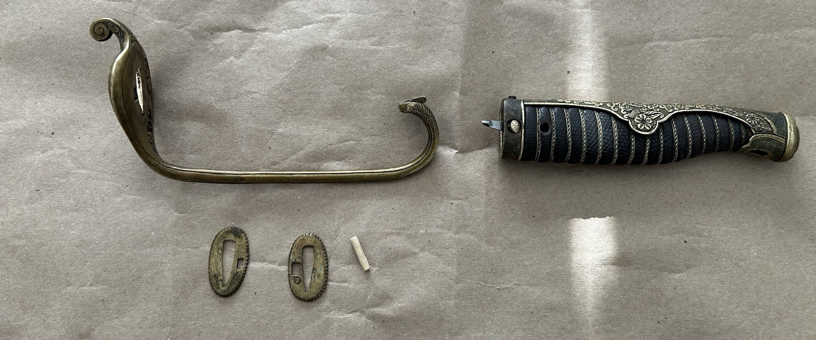 RUSSO JAPANESE OFFICERS SAMURAI SWORD SIGNED