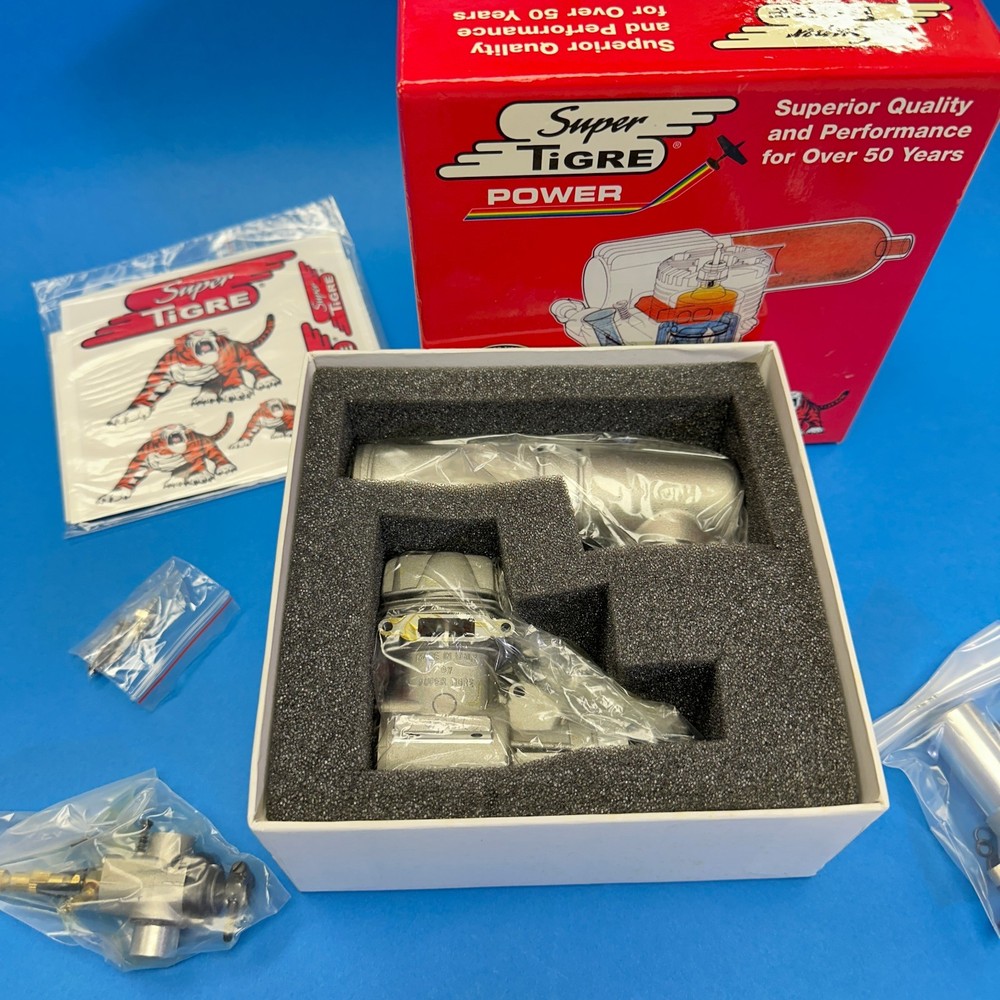 NIB SuperTigre GS40 .40 Ring 2-stroke R/C airplane engine