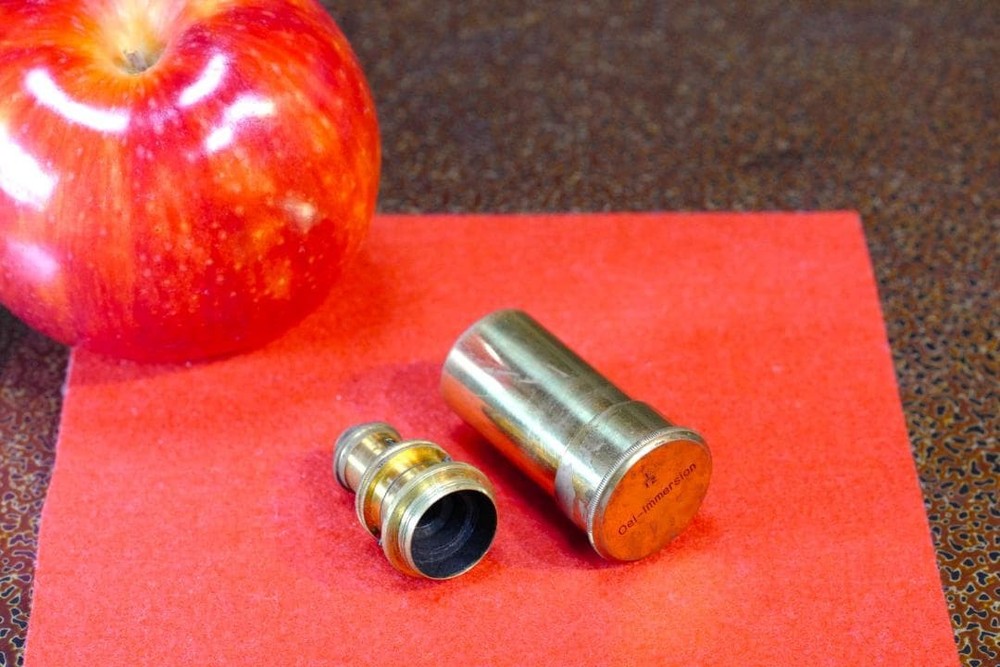 microscope antique collectible Objective Lens "Nachet 1/12 Immersion "