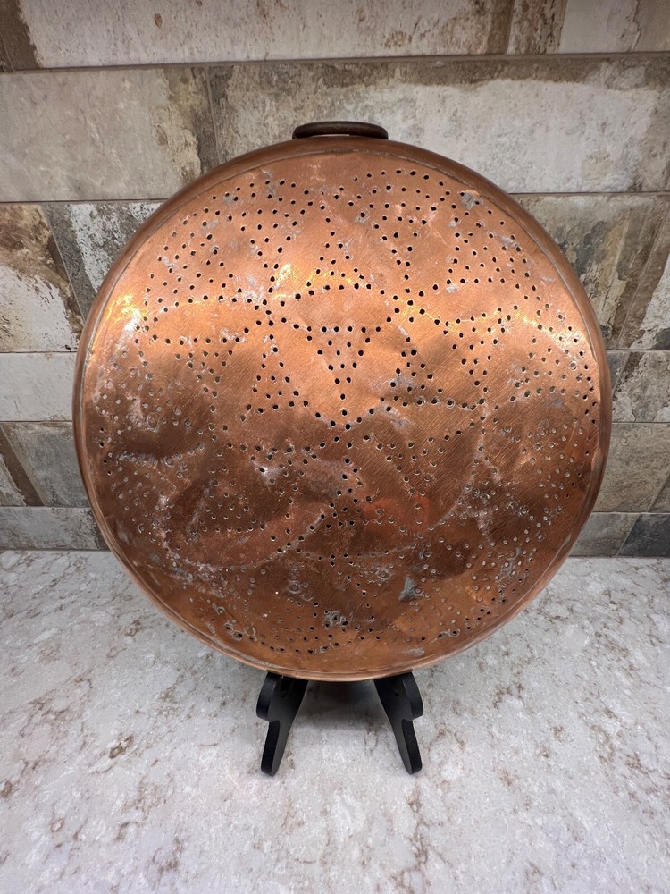 Vintage Large 13" Copper Sieve/Strainer