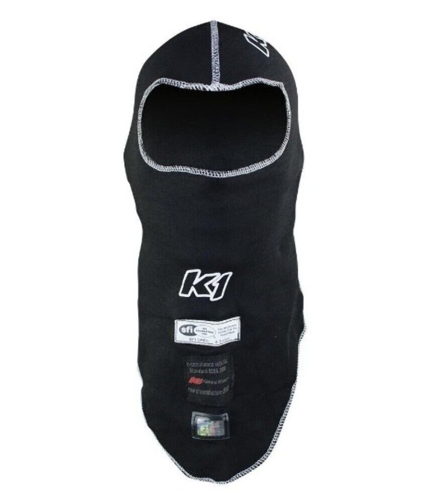 K1 RACEGEAR Balaclava Head Sock Flex Black