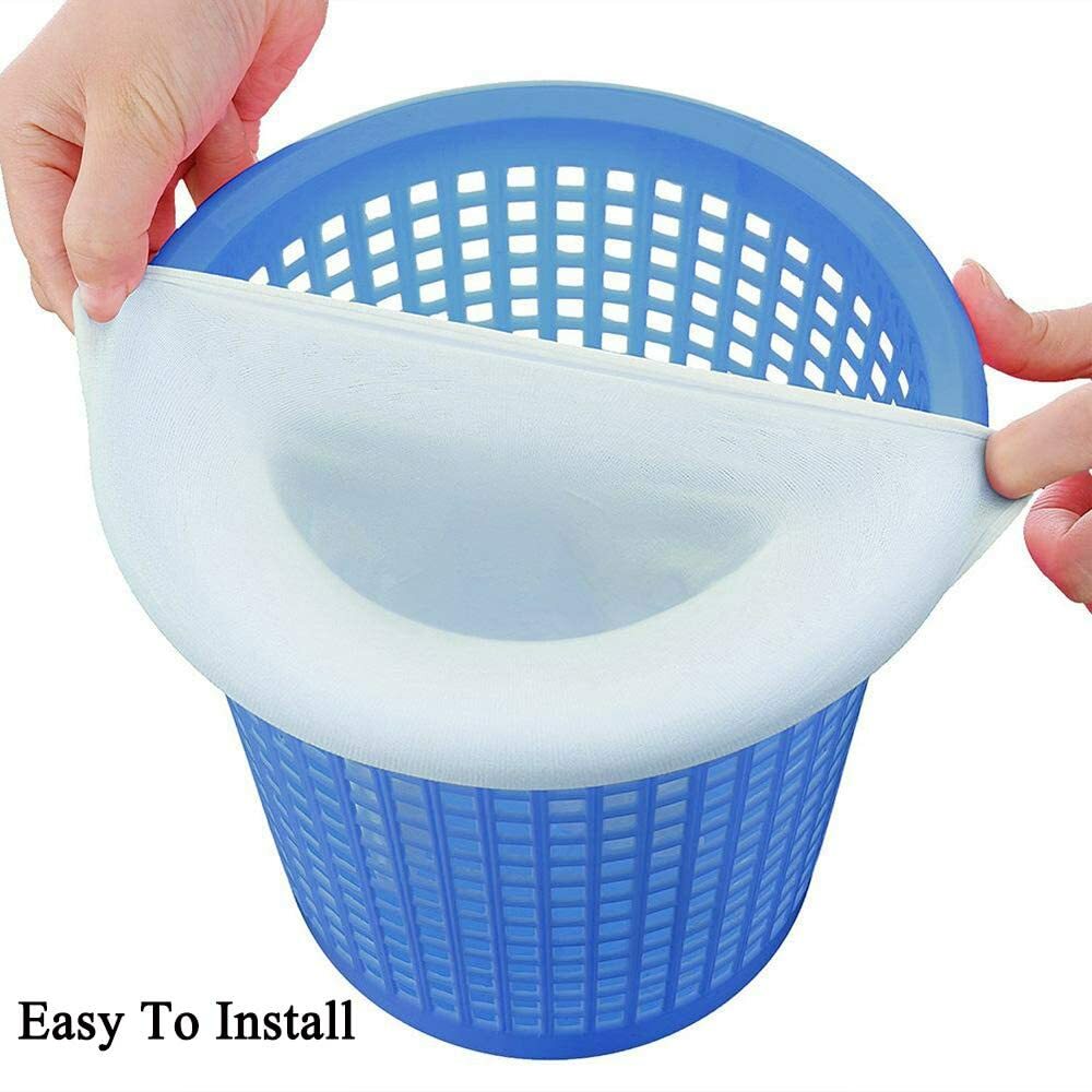 20 Pack Pool Skimmer Socks Filter Mesh Savers Protector For Basket Swimming Pool