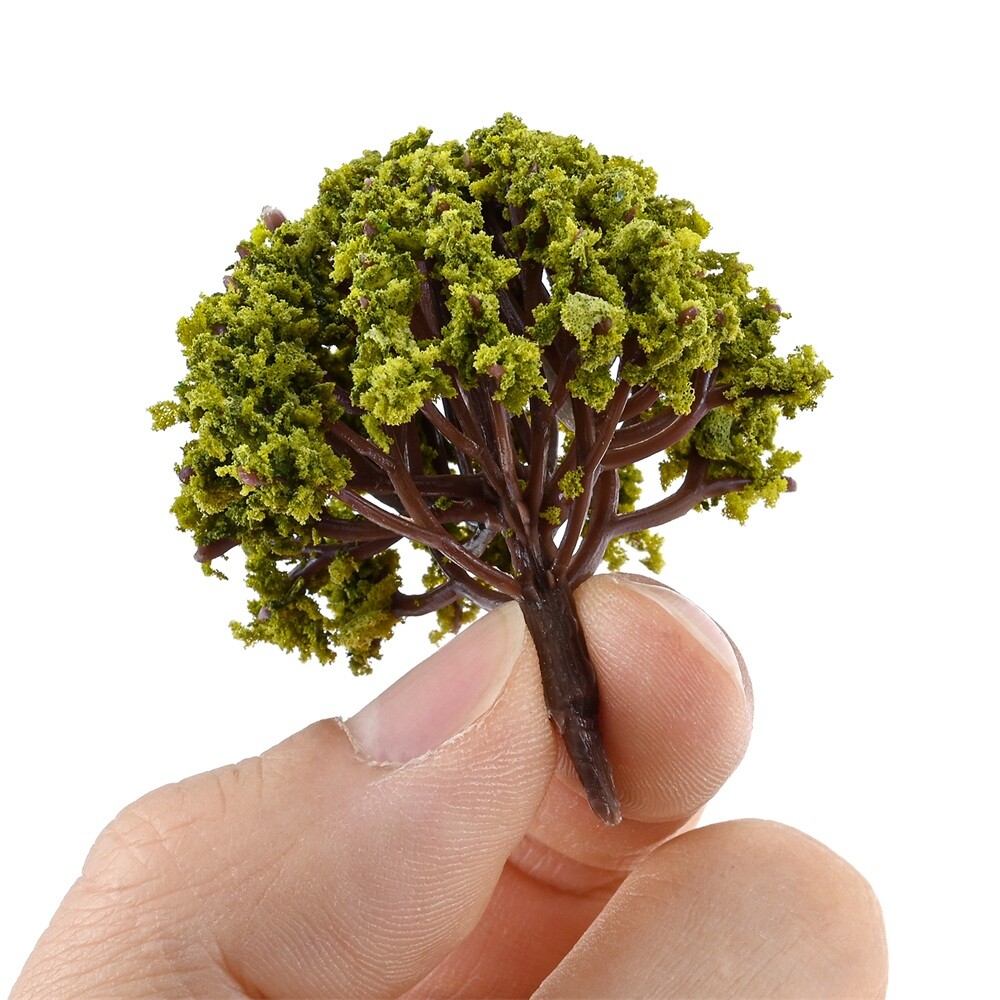 20pcs Model Trees Plastic Micro Landscape Miniature Garden Decor Layout Diorama