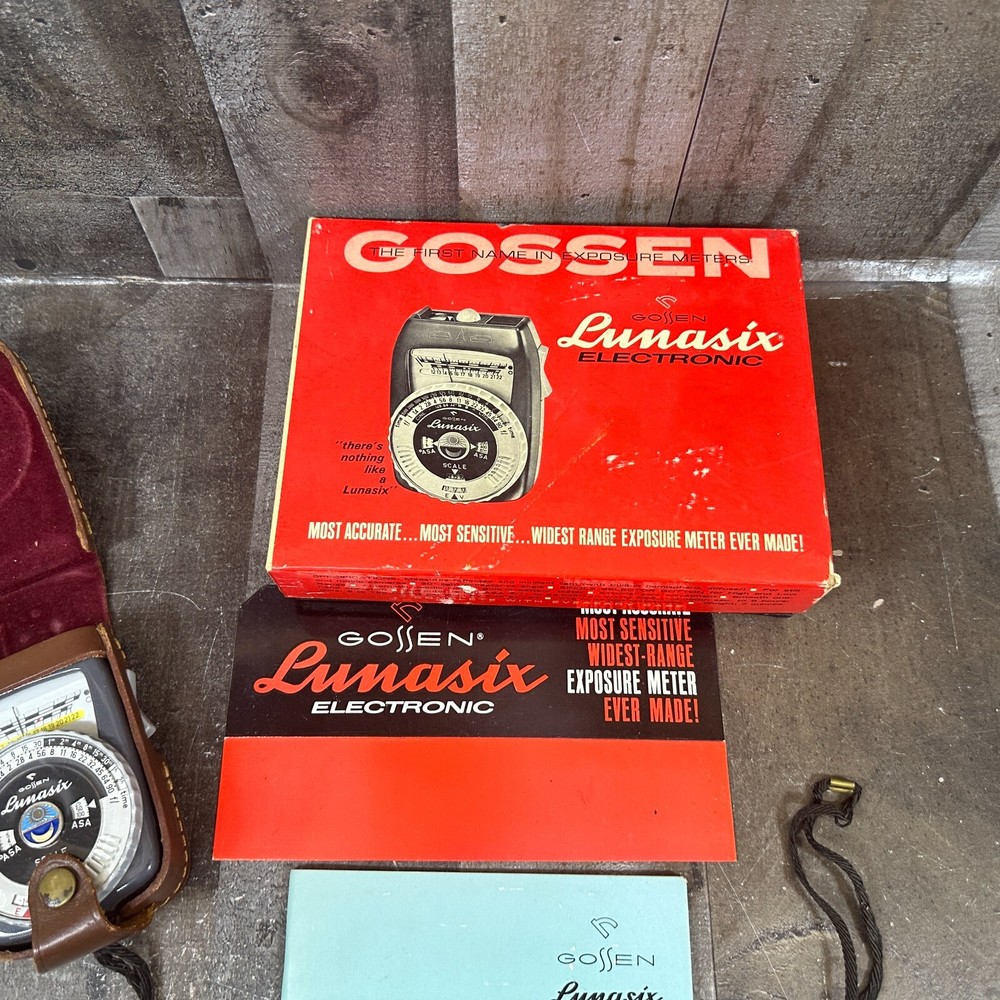 Gossen Lunasix Electronic Exposure Light Meter - With Box