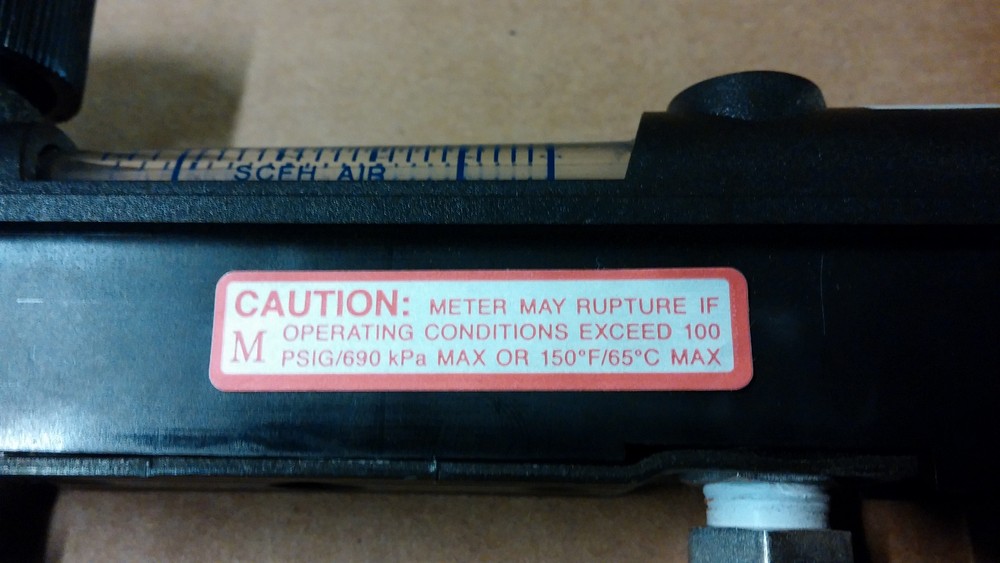 KI KEY INSTRUMENTS 1-5 SCFH AIR Flow Meter