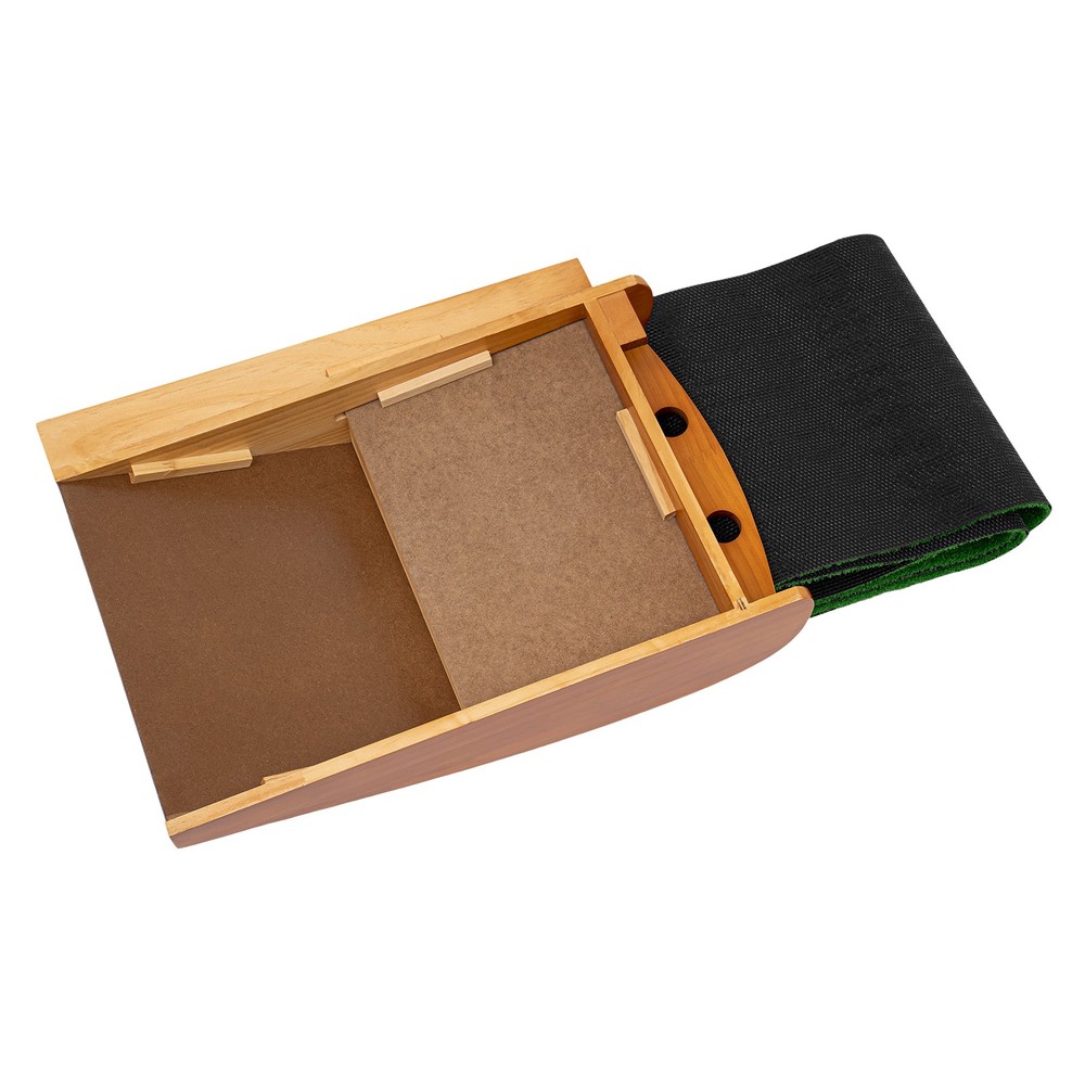 Indoor Golf Putting Green Practice Mat Exerciser W/Auto Ball Return Training Aid