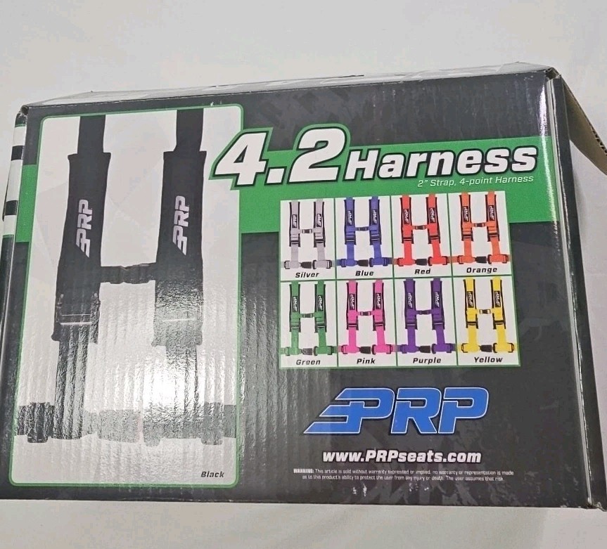 PRP 4.2 Harness Black 2" Strap, 4-point Harness