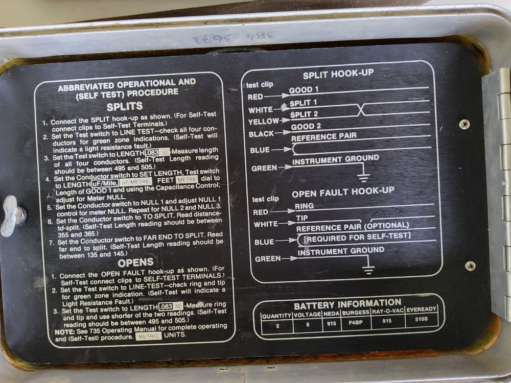 3M DYNATEL 735 Portable Open/Split Cable Fault Locator