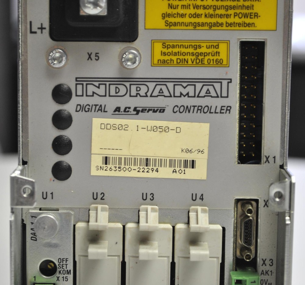 Indramat DDS02.1-W050-D A.C. Servo Controller
