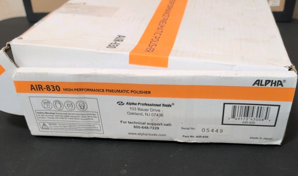 Alpha AIR-830 High Performance Pneumatic Polisher Kit