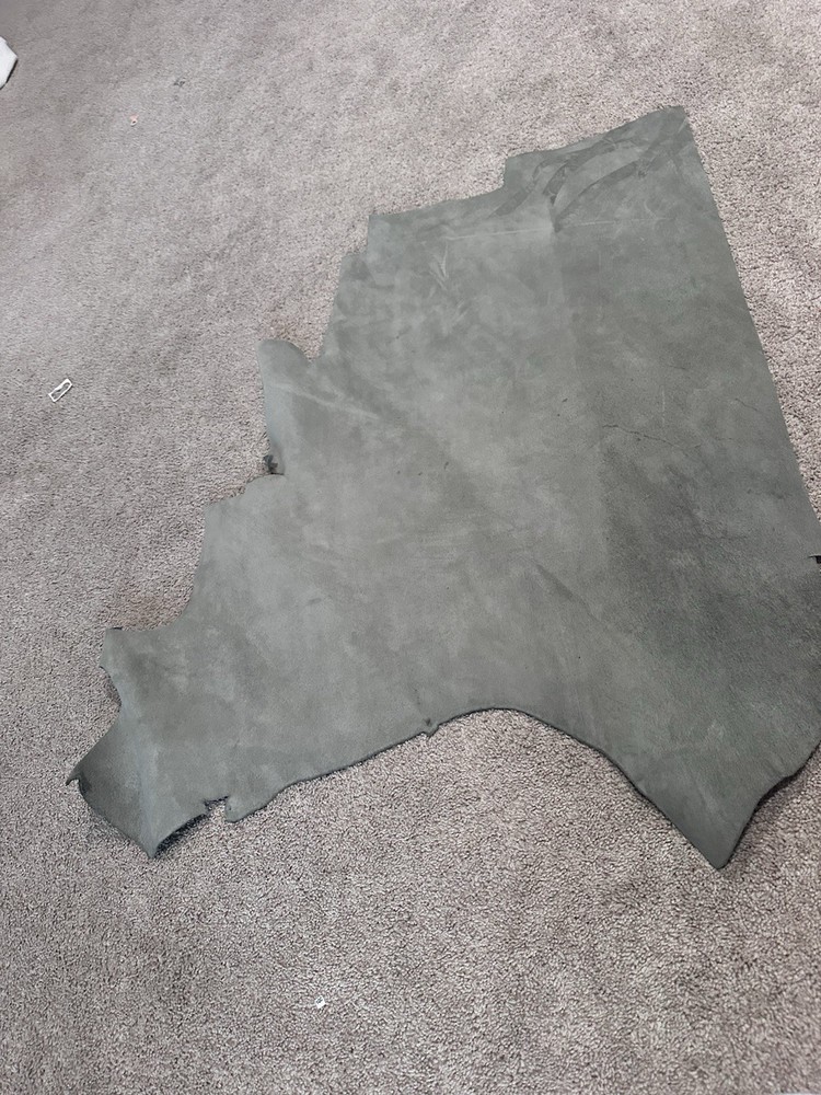 Gray Cowhide Leather Pelt For Crafting Making Leather Work