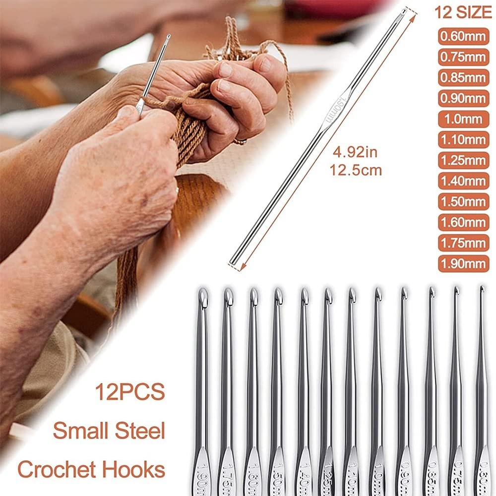 Katech 85 pcs Crochet Hooks Kit Knitting Accessories with Crochet Case, Small...