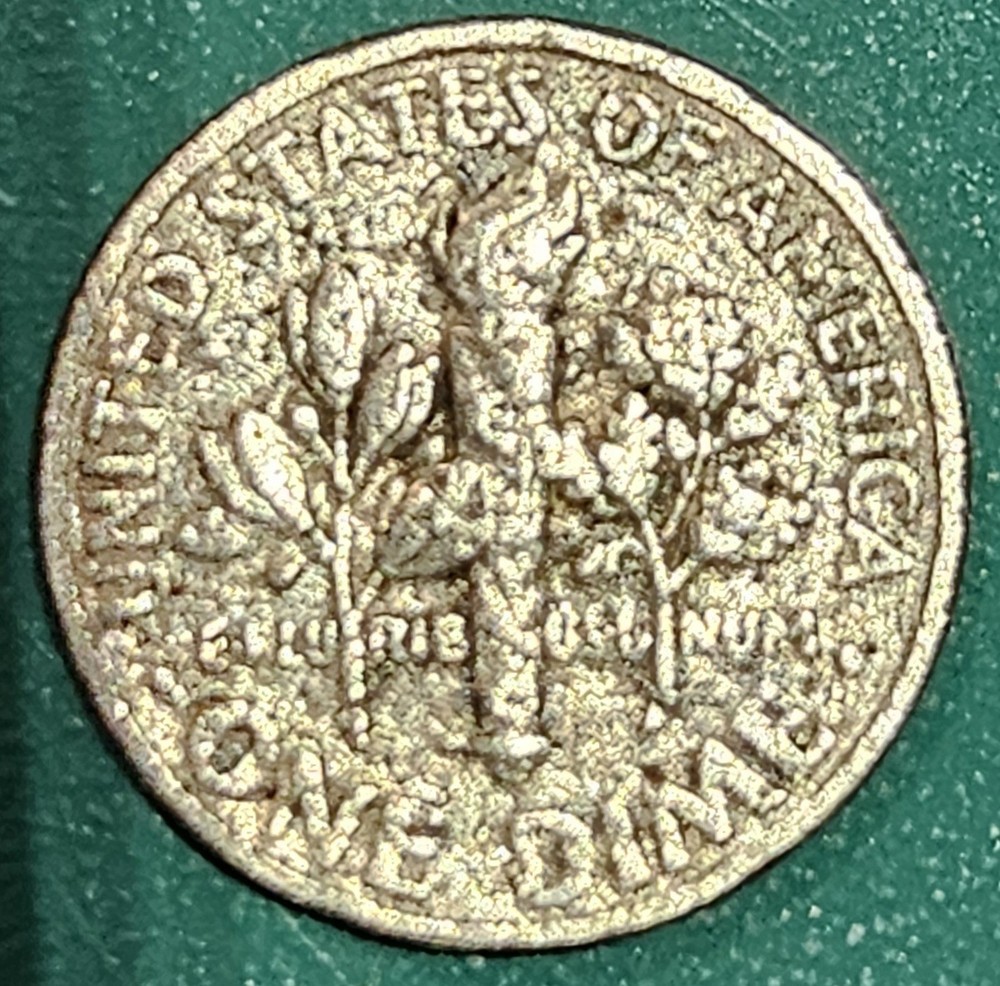 2017 P-Roosevelt Dime-ERROR's Missing Clad Layer/Both Sides! "1 of It's Kind"