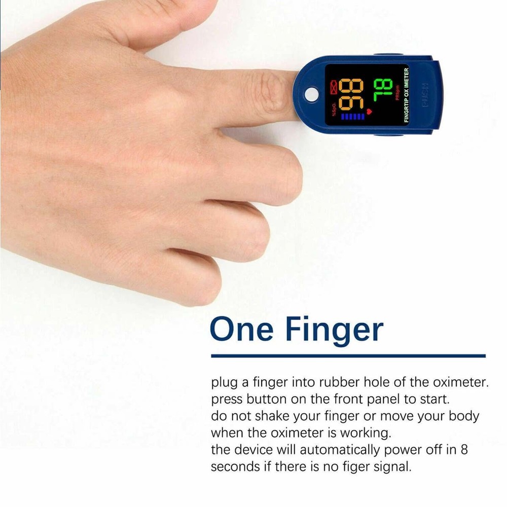 Compact portable pulse oximeter for home use, without probe US