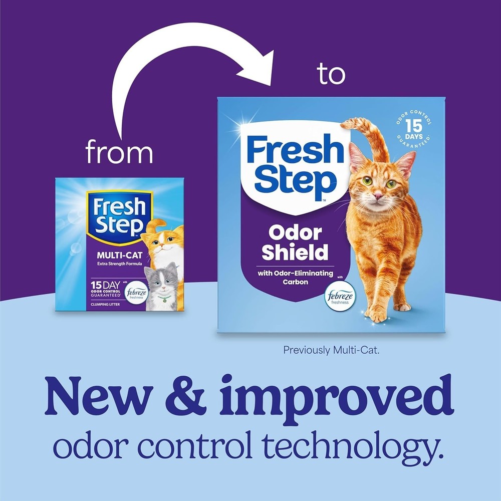 Clumping Cat Litter, Multi-Cat, Long Lasting Odor Control Kitty Litter with A...