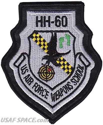 USAF 34th WEAPONS SQUADRON -USAF WEAPONS SCHOOL -HH-60- ORIGINAL PATCH LEATHER