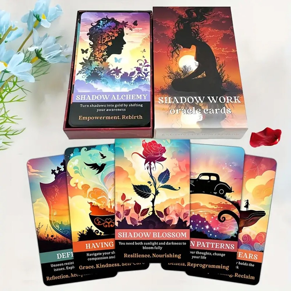 Shadow Work Oracle: 56 Oracle Card Deck with keywords and messages
