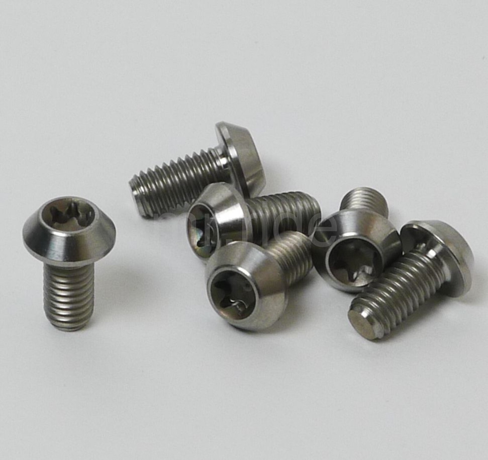 12Pcs MIT Titanium Ti T25 Torx M5x10 Rotor Disc Mountain Bike Brakes Bolts Screw