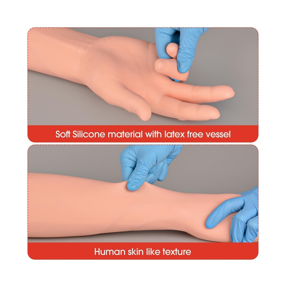 Phlebotomy Practice Kit for Injection Training, IV Practice Kit with Phleboto...