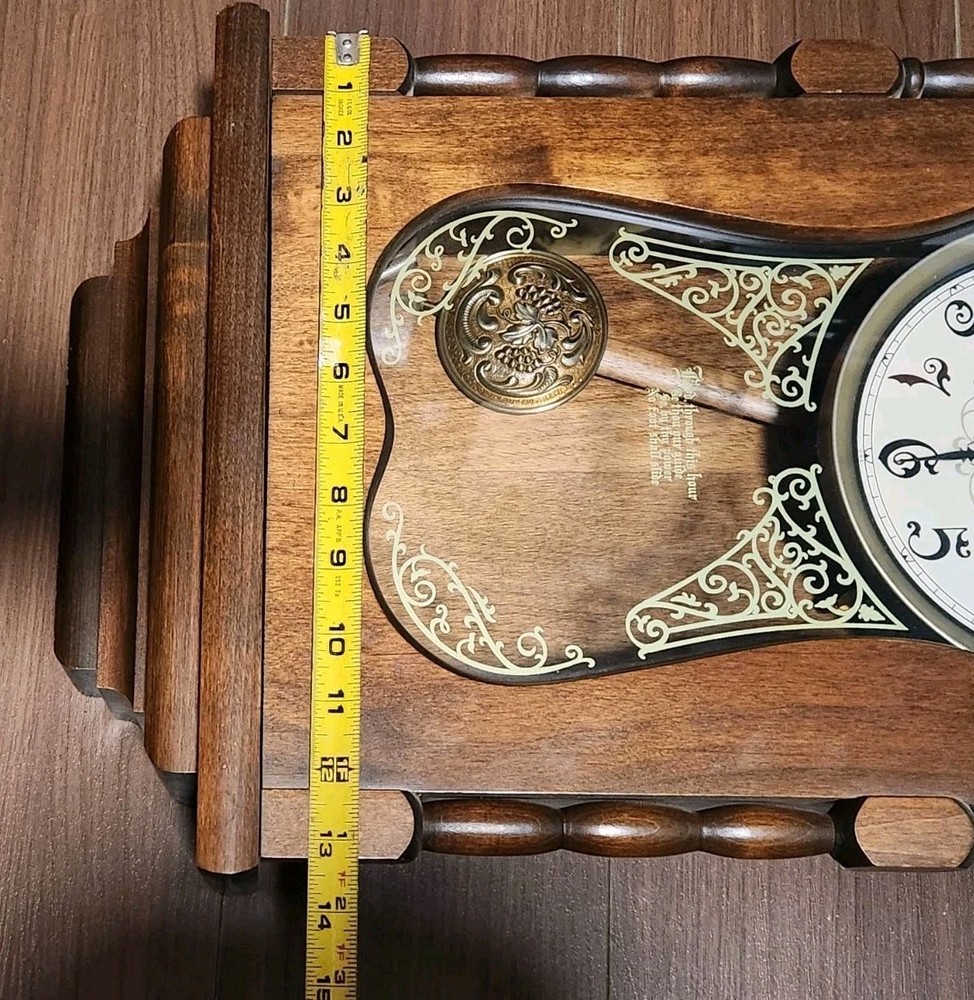 Antique Ansonia Wood Wall Clock – Untested – For Restoration