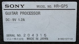 SONY HR-GP5 guitar processor effector AC adapter AC-970 805352