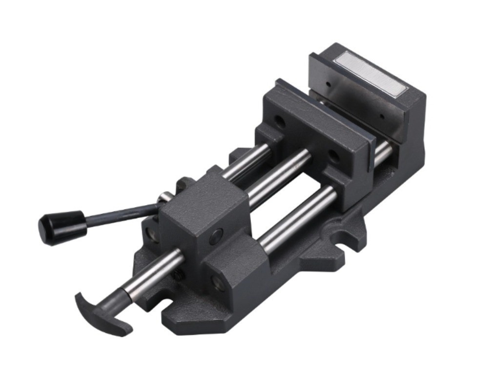 Quick-Action Clamping Fixture for Precision Bench Drills with Parallel Vise