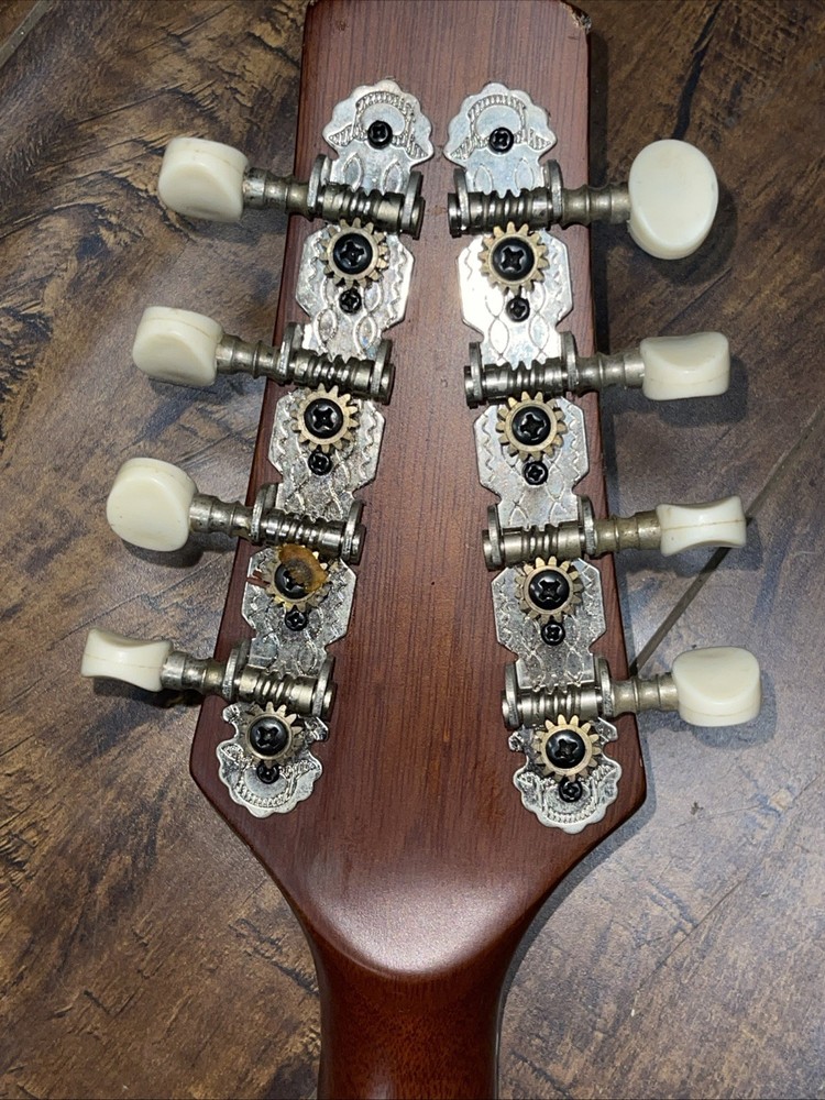 Vintage J. Reynolds A-style mandolin 8 Strings Without Case Missing 1 String