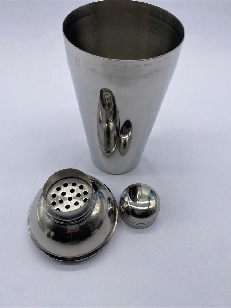 3 Piece Bartender Set with Cocktail Shaker, Strainer, and Bar Spoon -Never Used.