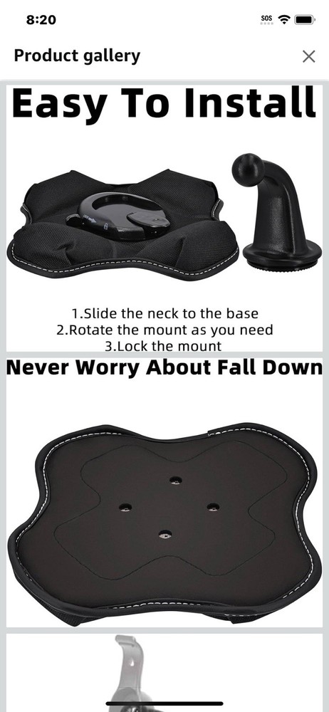 Friction mount for Garmin GPS