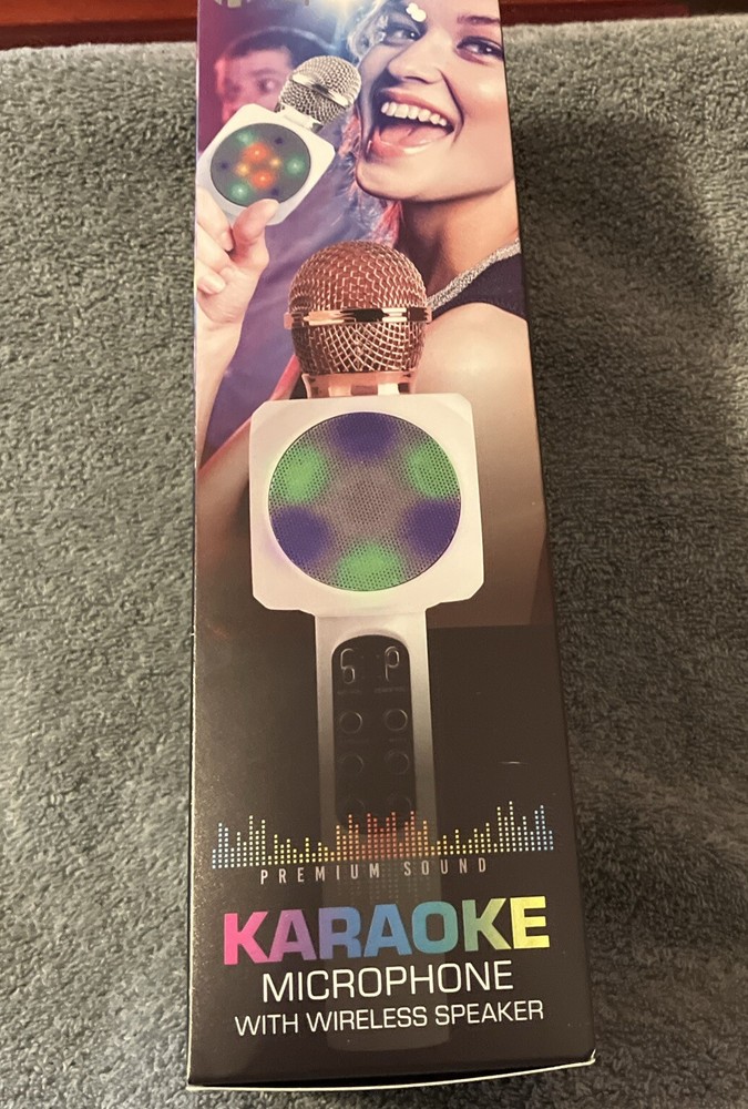 Top Tech Premium Sound Bluetooth Karaoke Microphone With Wireless Speaker