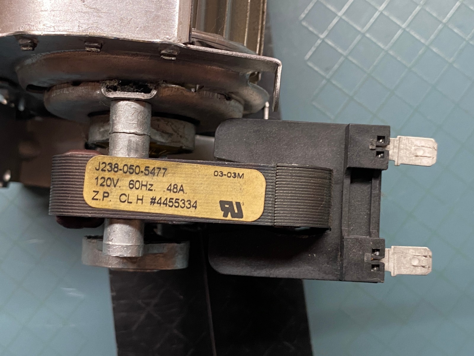 Whirlpool Oven Cooling Fan P# WP4455334 4455334