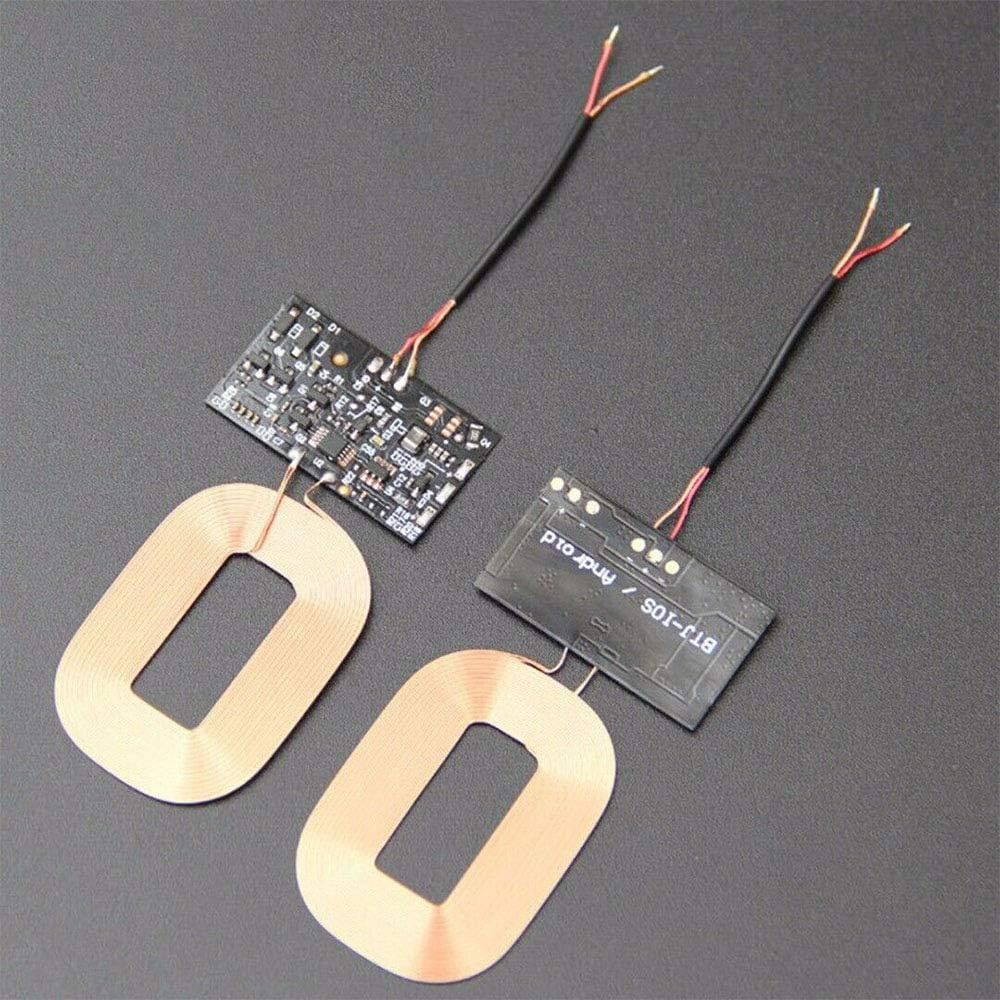 2Pcs Wireless Charger Receiver Module PCBA Board Coil Universal Qi DIY