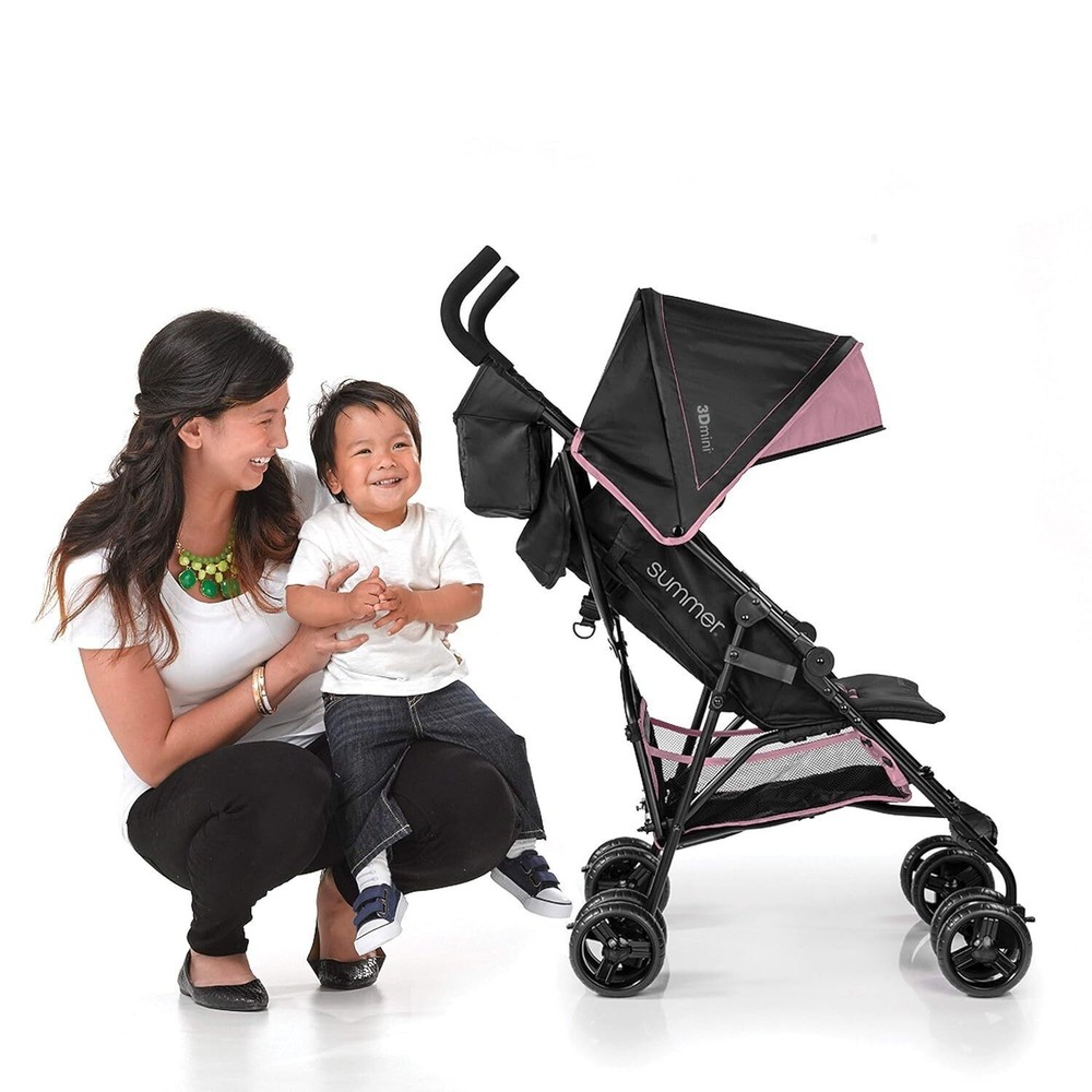 3Dmini Portable Stroller Lightweight Stroller w/Multi-Position Recline Durable
