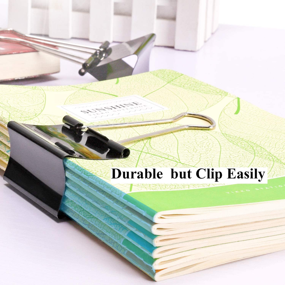 Extra Large Binder Clips 2.4 ″ Width for Office -1.3 Inch Capacity 8 Pcs