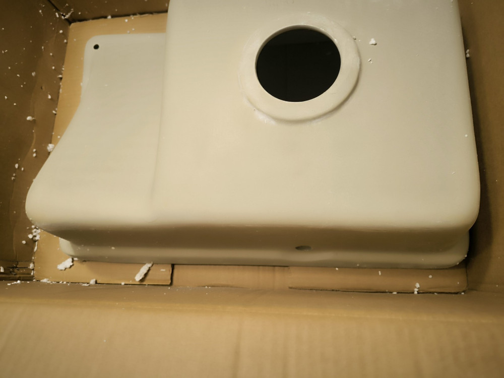 Undermount Bathroom Sink Rectangular 23.8 x 15.75 inch Porcelain Ceramic Vessel
