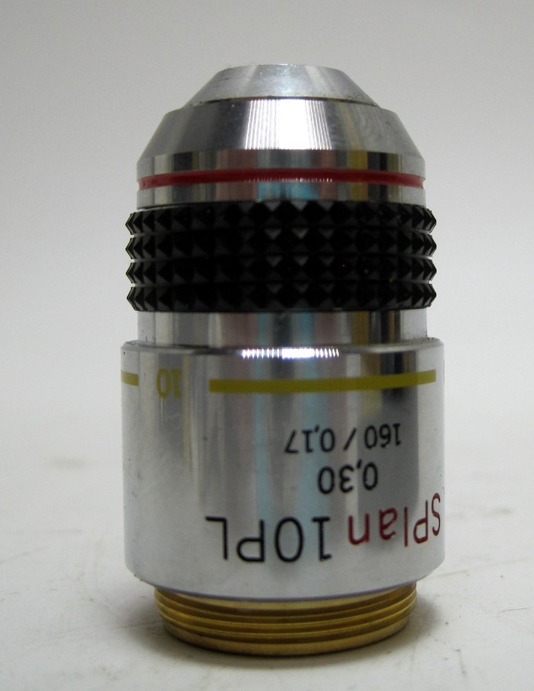 Olympus Microscope Objective SPlan 10PL 10x Phase Contrast 160/0.17