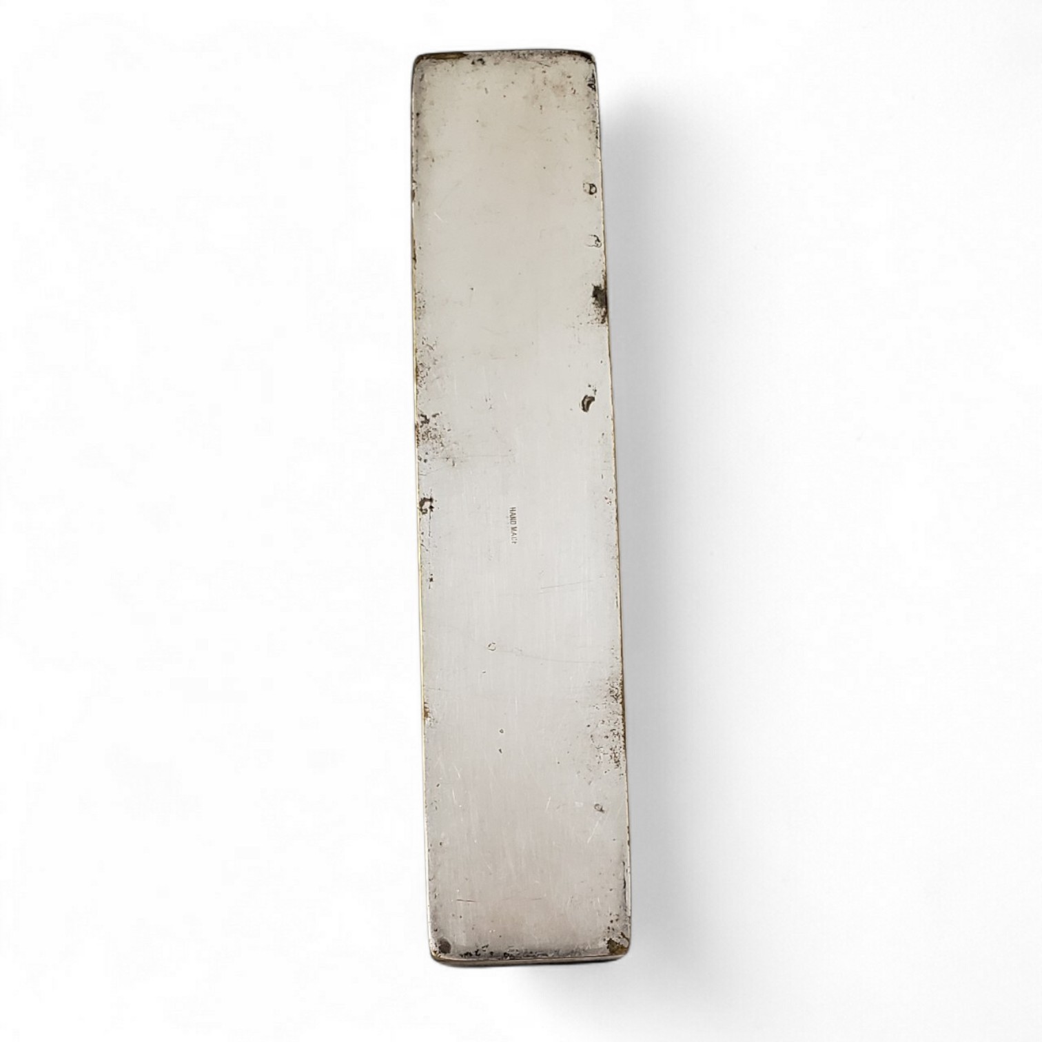 Antique 1840 Thomas Dicks Sterling Lid Cherub Handle Silver Plate Box London