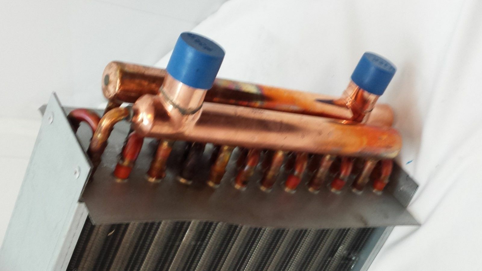 18x20 Water to Air Heat Exchanger 1"Copper Ports With Install Kit