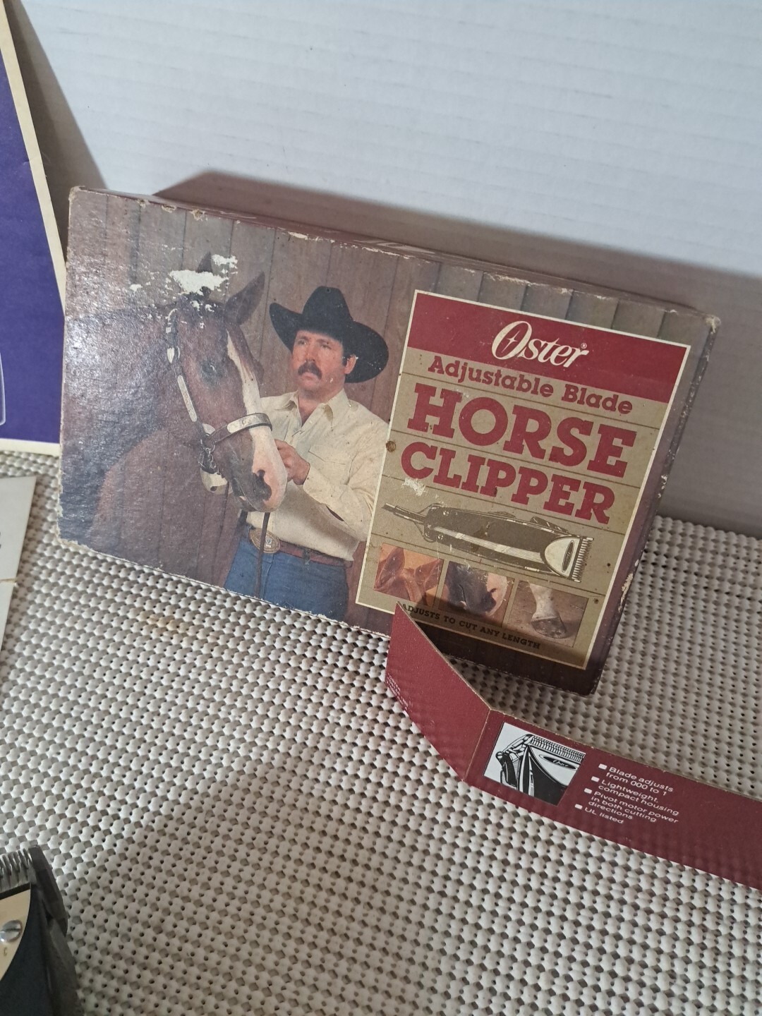 Vintage Oster Electromatic Model 23 Horse Animal Clippers w/Original Box Works