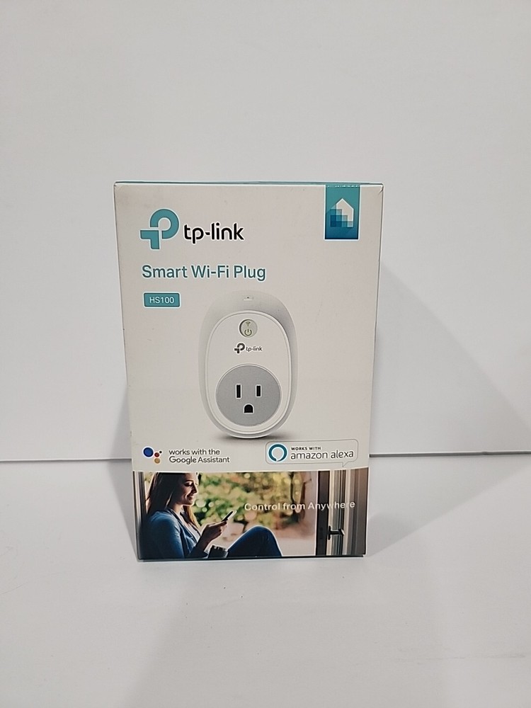 TP-LINK HS100 SMART WI-FI PLUG COMPLETE W/ BOX & INSERTS TESTED ALEXA COMPATIBLE