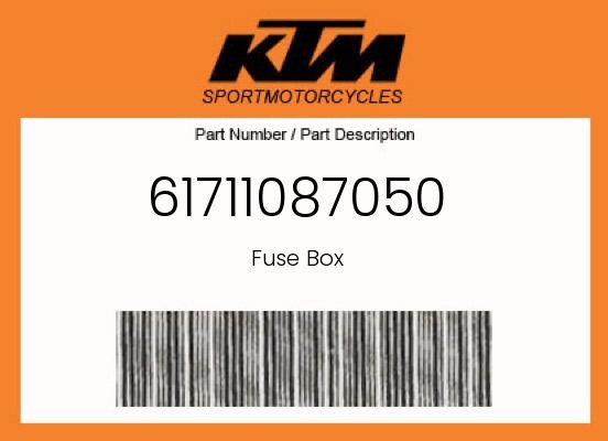 KTM Genuine Fuse Box - 61711087050