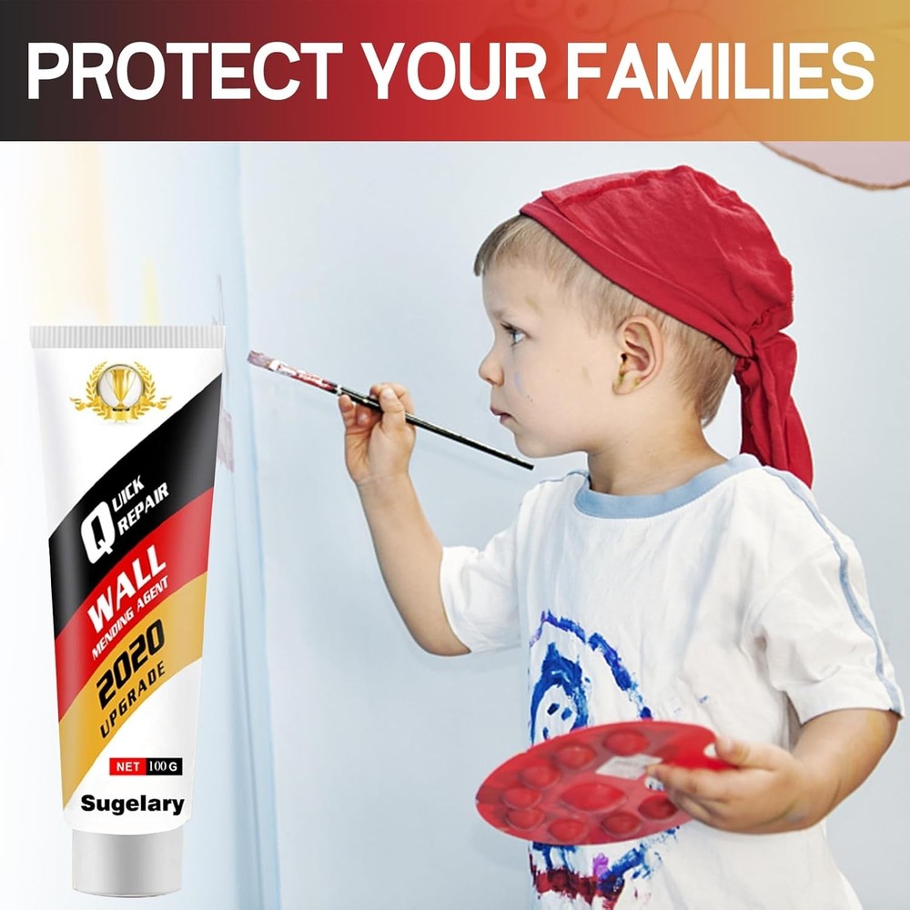 Drywall Patch Repair Kit with Scraper, Wall Spackle Paste, 2 Pack