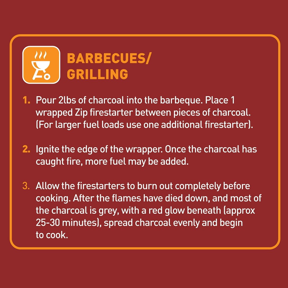 Zip Firestarters Premium All Purpose Wrapped Fire Starters 12 Pack