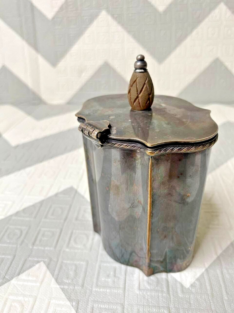 1960's Tea Caddy / Cigarette Box IFS Israel Freeman and Sons Italy Silverplate