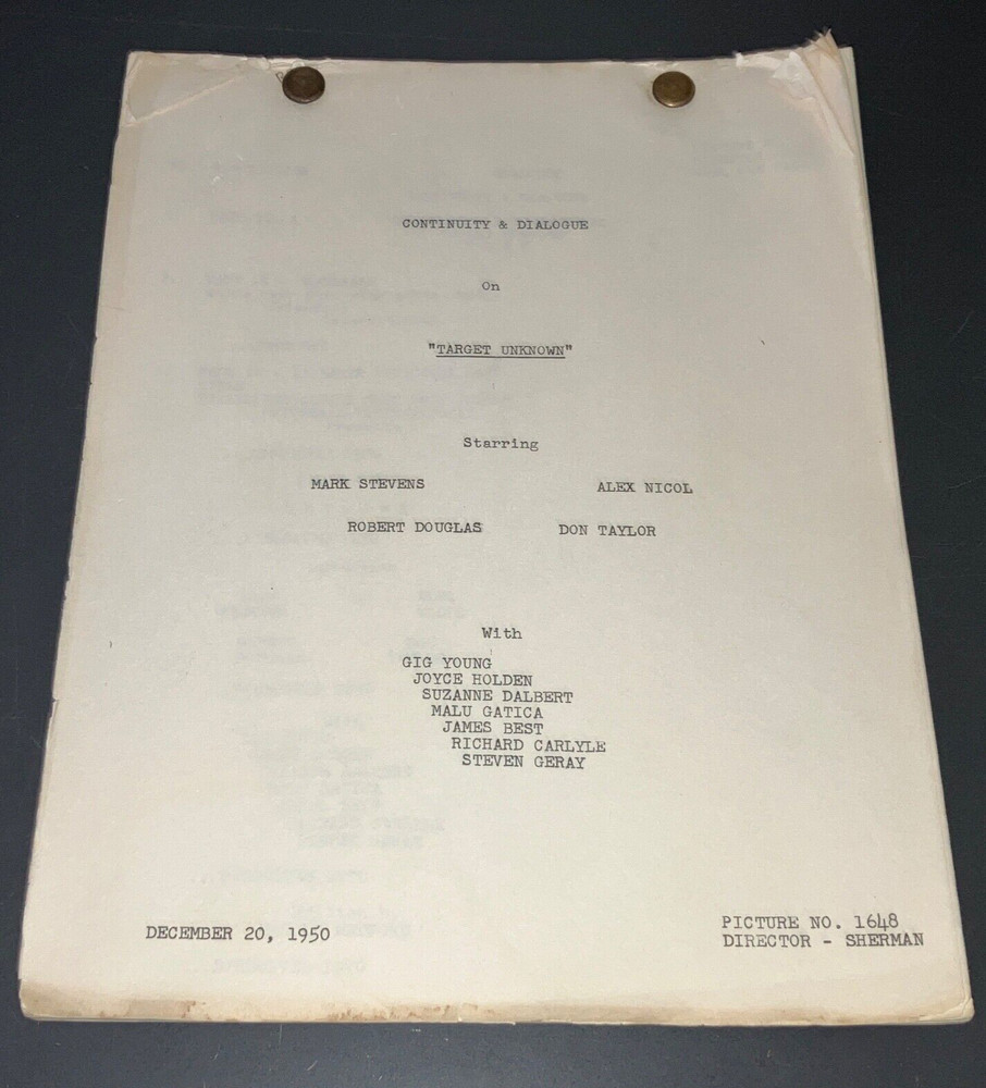 Universal Files Continuity & Dialogue Script with COA