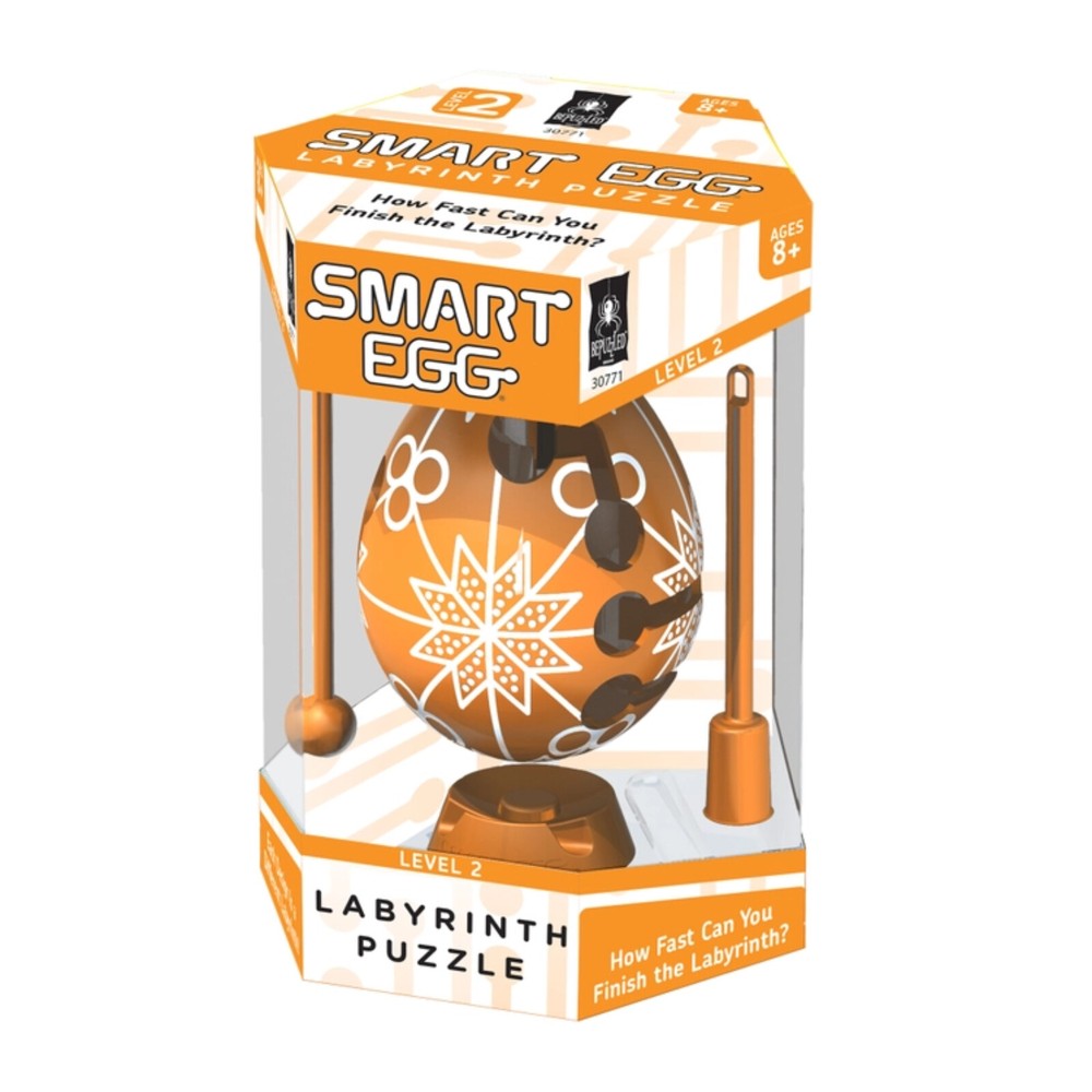 Smart Egg Labyrinth - Easter Orange - Bepuzzled - Maze Puzzle
