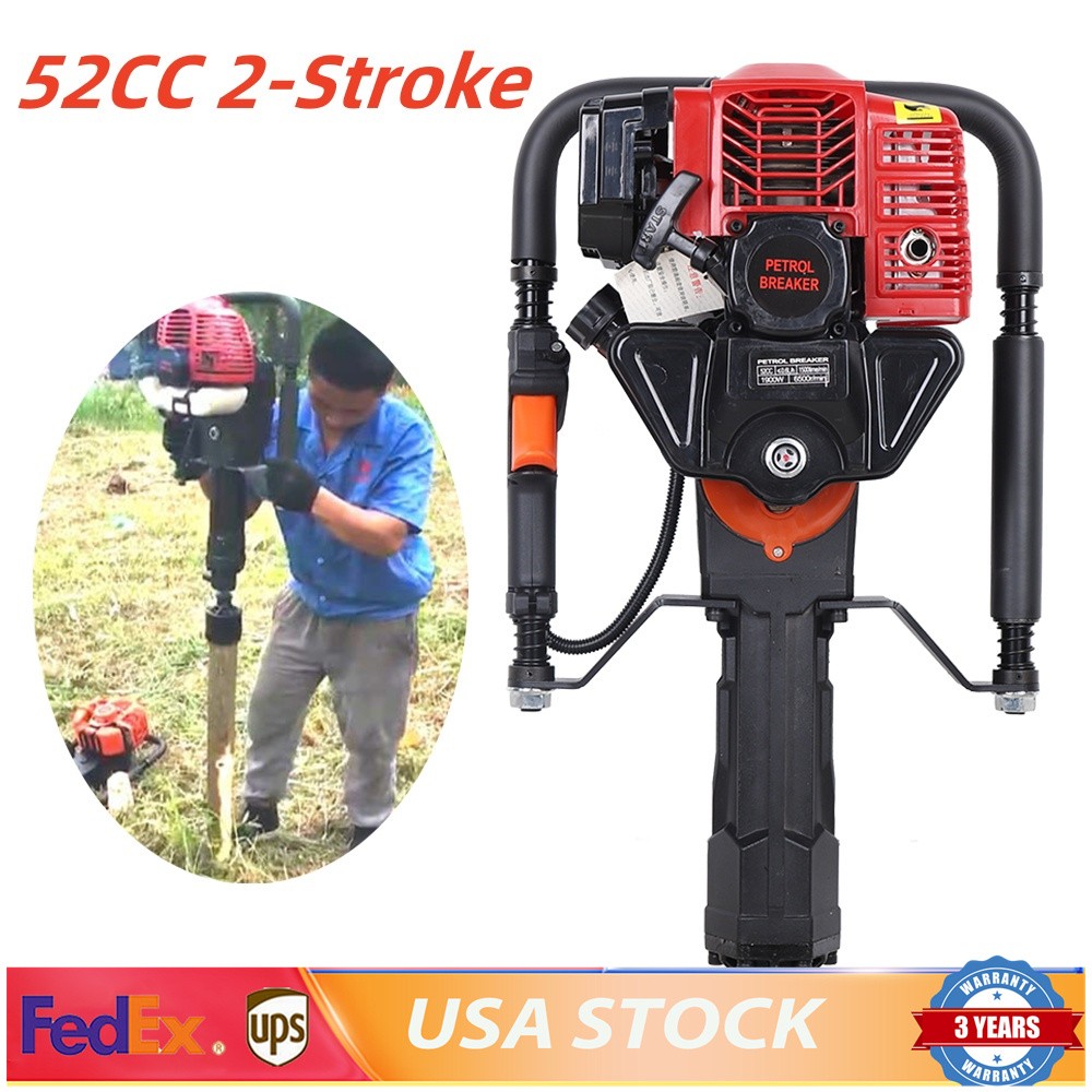 Handheld Trencher Digger Machine 52CC 2Stroke Garden Tree Digger Digging Machine
